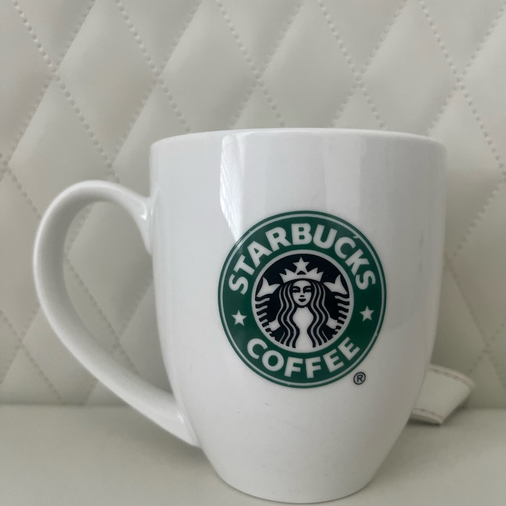 Starbucks Classic Vintage Logo Ceramic Coffee Mug Mermaid Siren 1990s - Picture 2 of 6